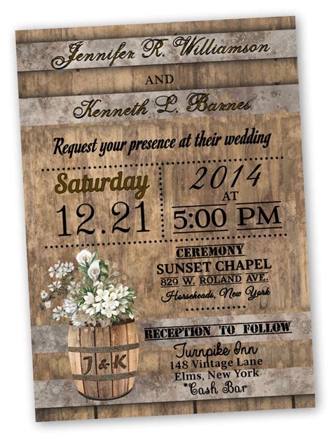 Country Wedding Invitations