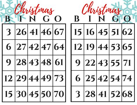 Get Free Printable Christmas Bingo! Fun Game - Printables for Everyone