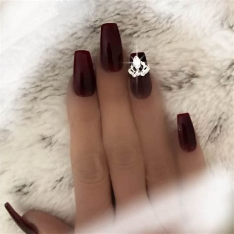 Gorgeous Blood Red Nails/on Trend Nails/blood Red Jelly Nails ...
