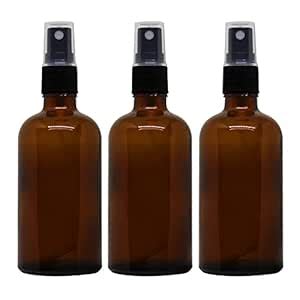 Forest Clay 100 ml Refillable Amber Fine Mist Spray Glass Bottles with ...