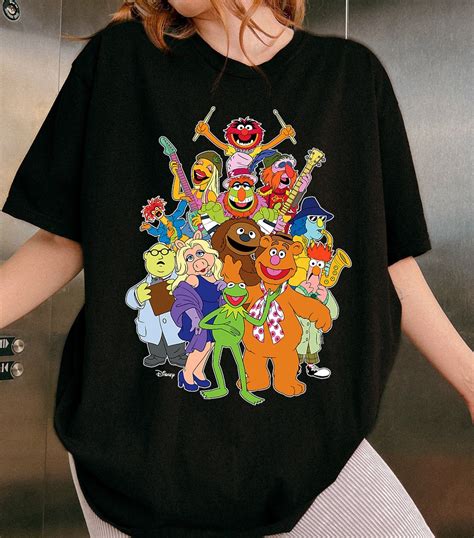 Disney the Muppets Group T-shirt, the Muppets Show Characters Group ...