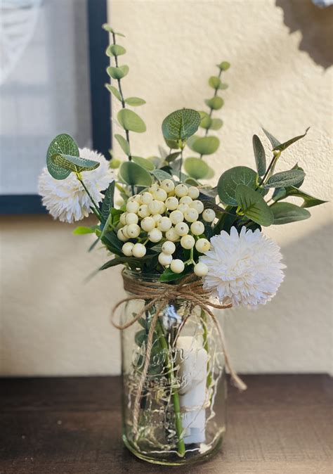 Diy mason jar flower arrangement – Artofit