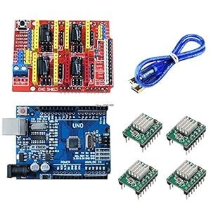 CNC Shield v3 Engraving Machine 3D Printer+ 4pcs A4988 Driver Expansion ...