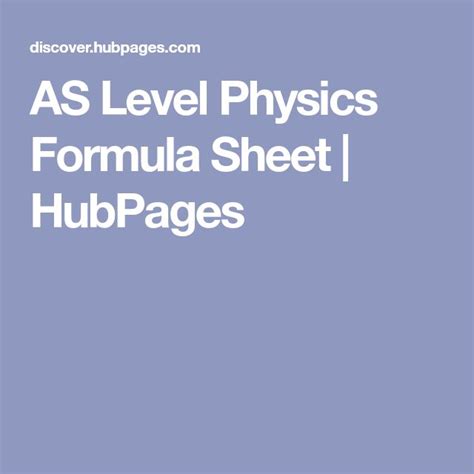 Image result for As Level Mathematics Formula Sheet