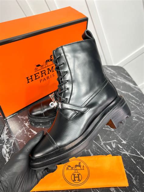 hermes ayakkabi bot siyah yeni sezon