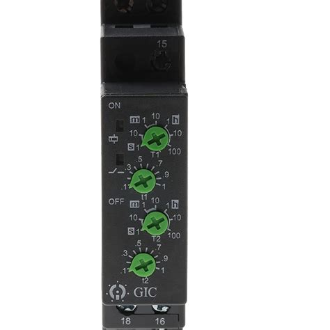 GIC 1CJDT0 Multi Function Asymmetric Timer Relay 240 VAC SPDT 100H ...