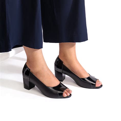 Shop Black Meghan Peep Toe for Women - Handmade in India from genuine ...