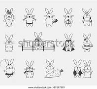 Image result for 5 Cartoon Bunnies
