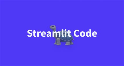 Image result for Streamlit Code