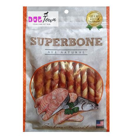 Superbone Chicken Sticks Bone 9 in 1 Dog Treat (Salmon Oil) – dogtownindia