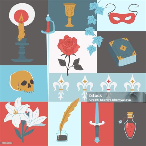 Concept On The Theme Of Romeo And Juliet Stock Illustration - Download ...