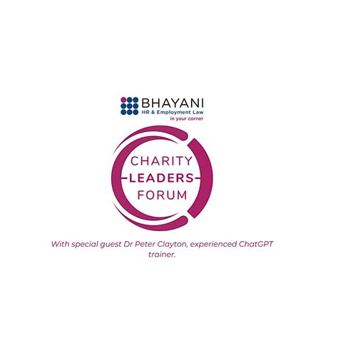 Charity Leaders Forum - Free ChatGPT/AI Training, November 21 2023 ...