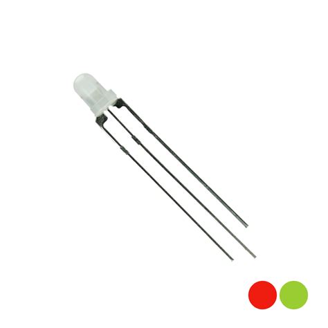 BUy 3mm Red / Green Bi-Colour 3 Pin LED (Common Cathode ...