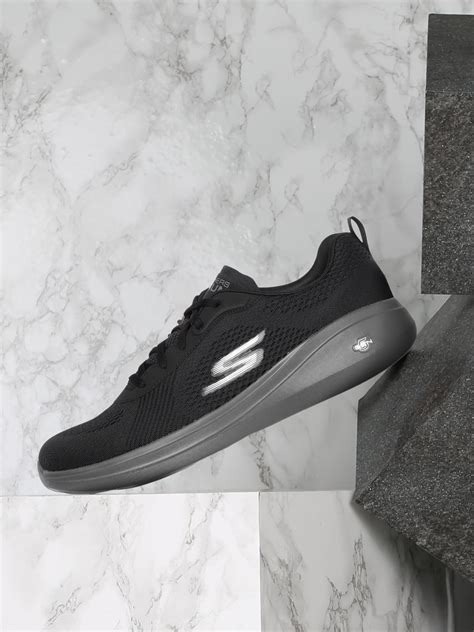 Skechers Men Black GO RUN FAST-QUAKE Running Shoes - Price History