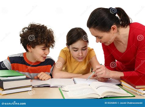 Children doing homework stock image. Image of desk, kids - 8326845
