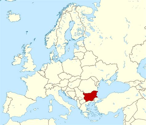 Large location map of Bulgaria | Bulgaria | Europe | Mapsland | Maps of the World