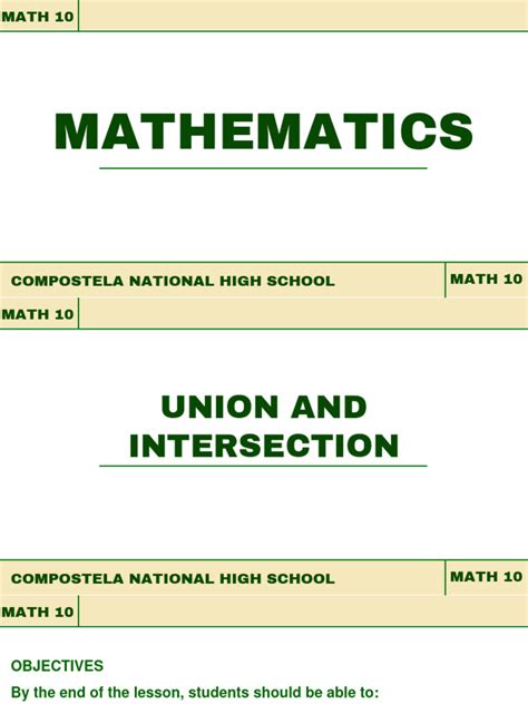 Image result for Modules Math Intersection