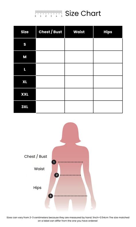 Size Chart – Nimee Studio
