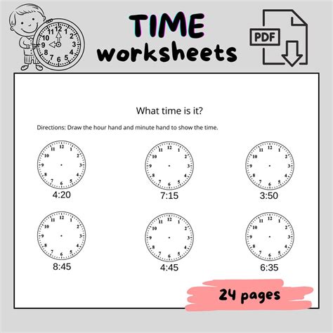 Clock Worksheet 的图像结果