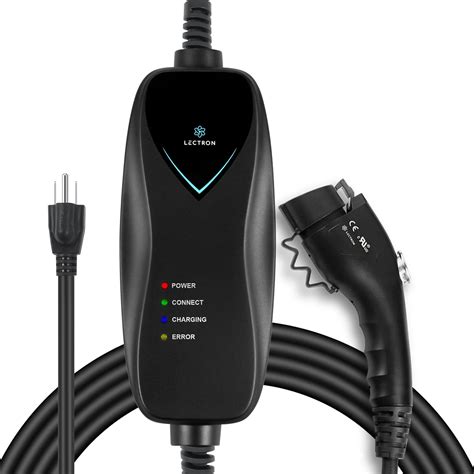 Amazon.com: Lectron Level 1 EV Charger - ETL Certified, 110V, 15 Amp, 16 ft Extension Cord ...