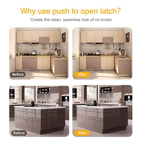 Magnetic Push Latches for Cabinets Jiayi 20 Pack Push to Open Cabinet ...
