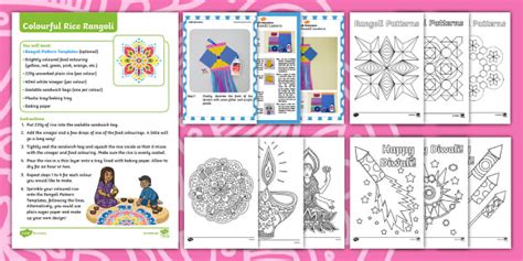 Diwali Special Colouring Sheets and Craft Pack