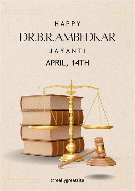 Design Free Customizable Ambedkar Jayanti Poster | Canva