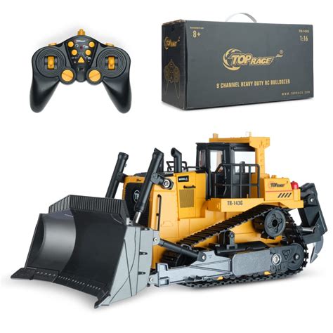 Buy Top Race Remote Control Bulldozer 5 Channel〡Heavy Duty Hobby Grade ...