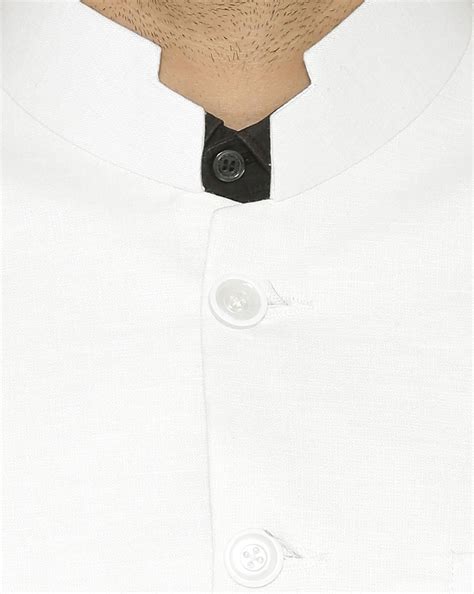 Buy White WINTAGE Solid Single-Breasted Blazer with Mandarin Collar | AJIO
