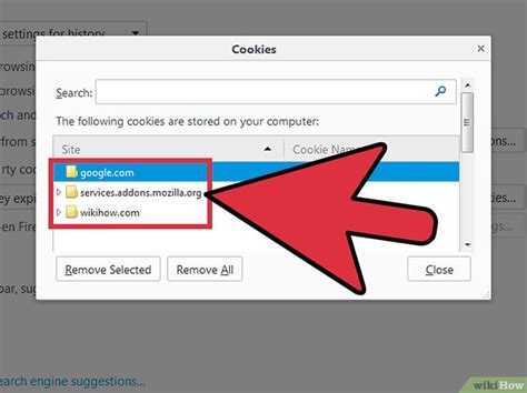 Image result for Cookies in Firefox Loschen