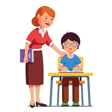 Teacher Helping Student Clipart Illustrations, Royalty-Free Vector ...