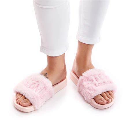 Hamster London Fur Sliders Pink 39 Pink 16Y+