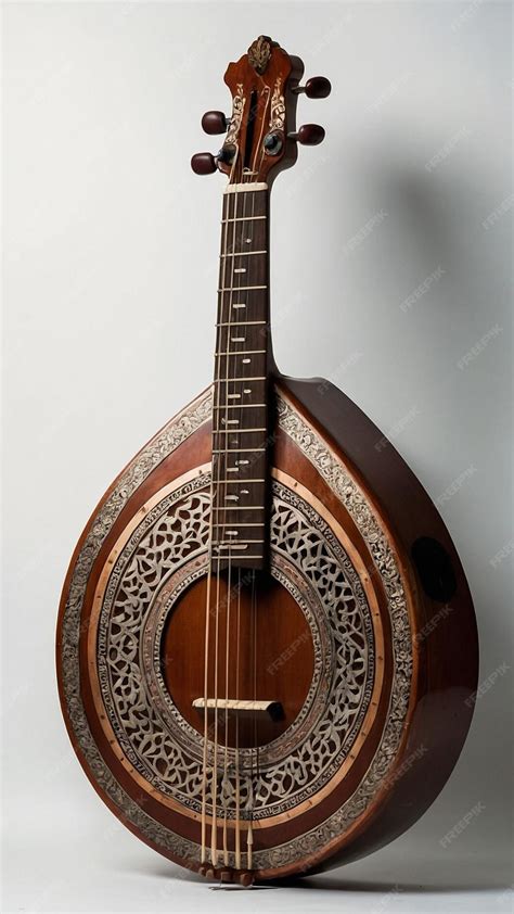 Premium Photo | Old musical instrument mandolin isolated on white ...