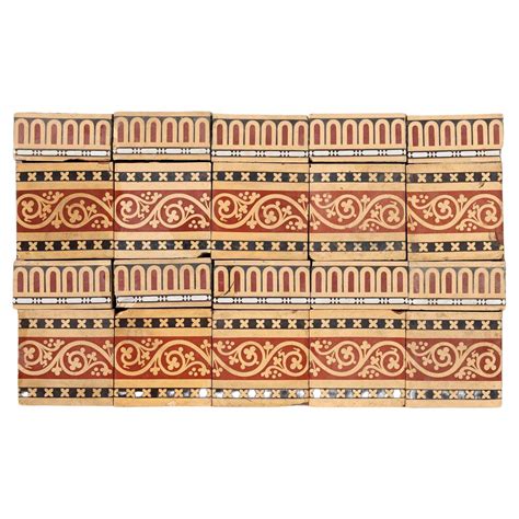 28 Minton and Co. Encaustic Floor Tiles For Sale at 1stDibs