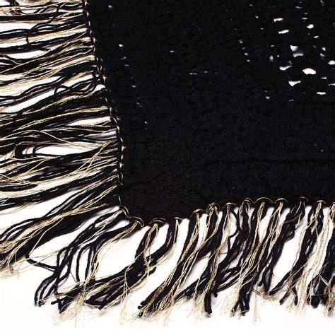 Triangular Crochet Shawl - Black 3249 – Magic Needles