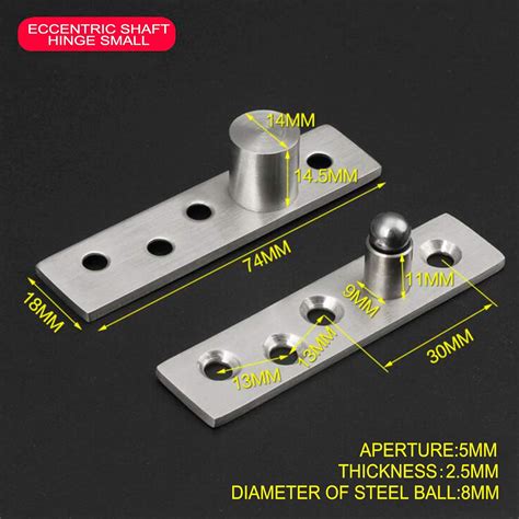 Buy 2pcs Pivot Hinge Rotating Hinge 360 Degree Stainless Steel ...