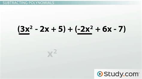 Image result for Subtracting Polynomials Examples