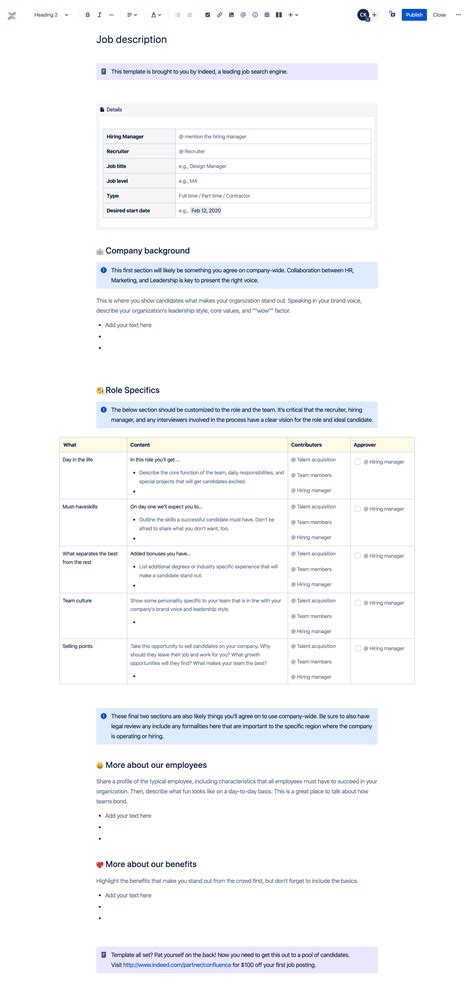 职位描述模板 | Atlassian