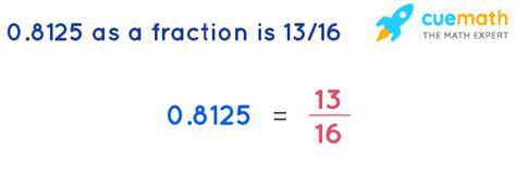 What is .8125 as a fraction? [SOLVED]