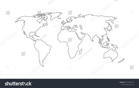 Simple Line World Map 的图像结果