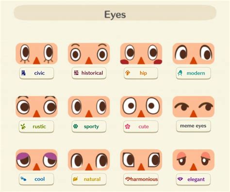 The eyes in each theme 👀 : r/ACPocketCamp
