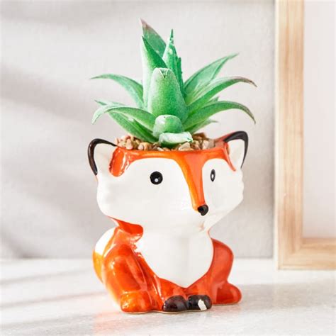 Buy Fiesta Garden Artificial Plant in a Ceramic Pot from Home Centre at ...