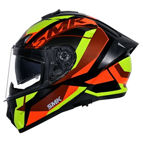 Typhoon Style Gloss Black Neon Orange (GL247) Helmet