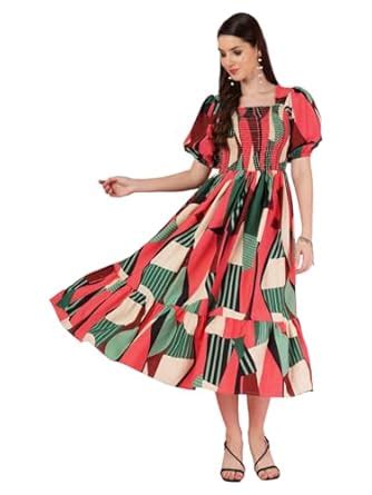 Buy KZULLY | Elevated Elegance Redefining Style with The Smocked A-line ...