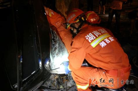 私家车凌晨侧翻撞树 吉首消防救出被困司机_本地新闻_吉首市站