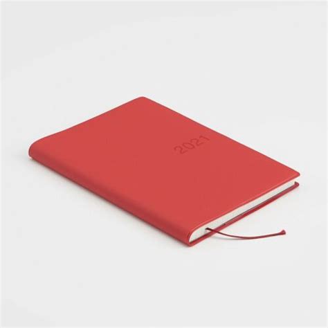 2021 MUJI A6 Monthly Weekly Planner Notebook - Red India | Ubuy