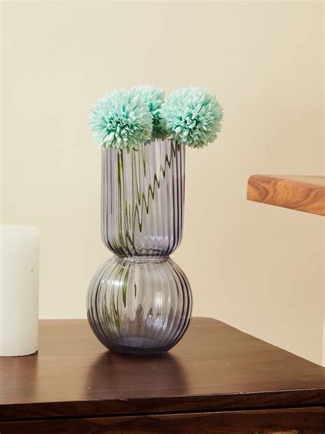 Buy Fabindia Purple Ameera Small Swirl Vase - Small Online at Low ...