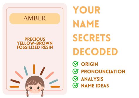 Amber - Girl Name Meaning and Pronunciation
