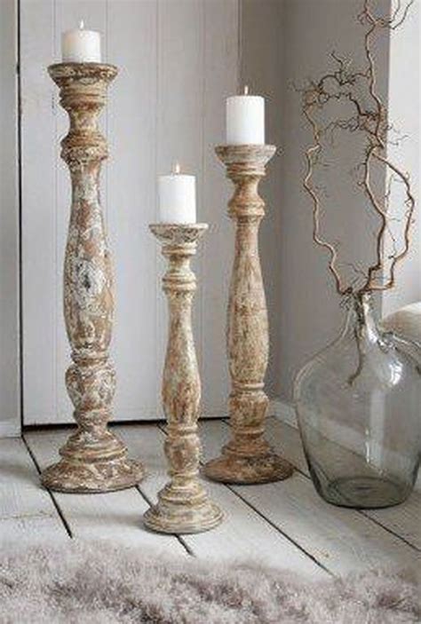Large Wooden Floor Standing Candle Holders at Sara Wentworth blog