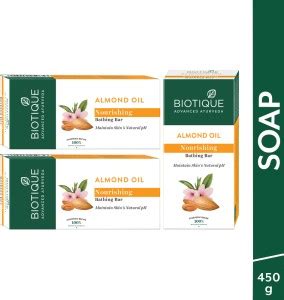 BIOTIQUE Almond Oil Nourishing Body Soap - Price in India, Buy BIOTIQUE ...